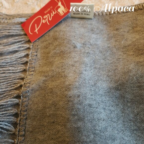 100% Baby Alpaca Brushed Handcrafted Scarf Unisex Warm and Soft NWT - Picture 2 of 6